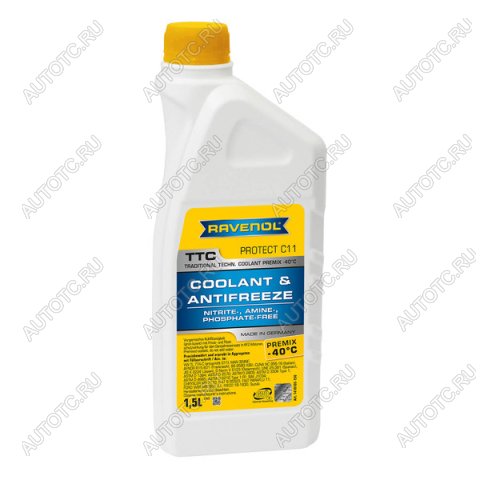 999 р. Антифриз RAVENOL TTC Protect C11 Premix (1,5л)  1410105-150-01-999  с доставкой в г. Керчь