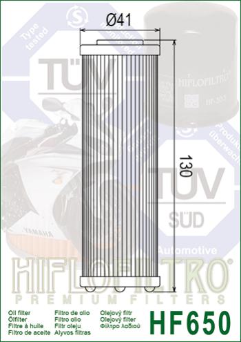 819 р. Масляный Фильтр HIFLO HF650  hf650  с доставкой в г. Керчь. Увеличить фотографию 2