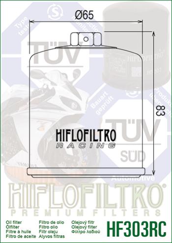 1 059 р. Масляный Фильтр HIFLO HF303RC  hf303rc  с доставкой в г. Керчь. Увеличить фотографию 2