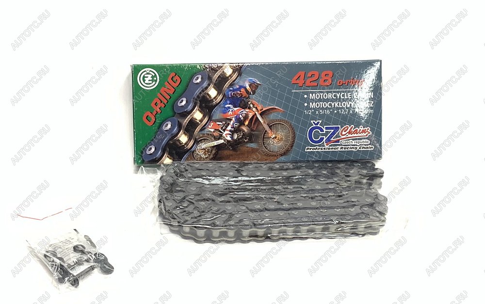 10 699 р. Цепь привода CZ Chains 428 O-Ring -124  428or-124  с доставкой в г. Керчь
