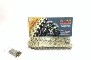 Цепь привода CZ Chains 525 SDZZ Gold X-Ring - 114 Усиленная  525sdzz-114