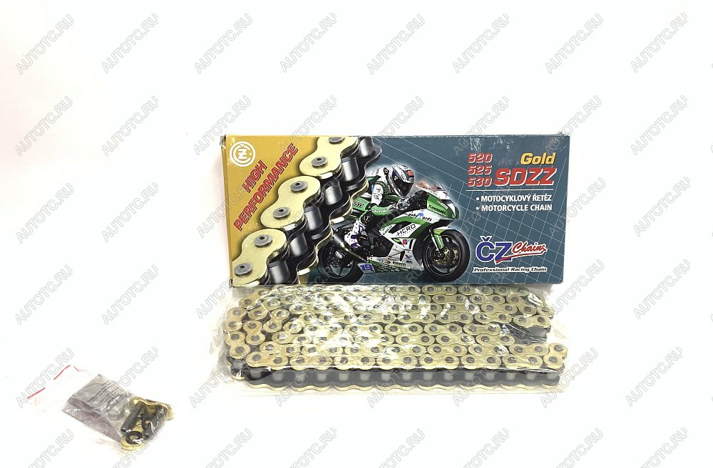 18 699 р. Цепь привода CZ Chains 530 SDZZ Gold X-Ring - 110 Усиленная  530sdzz-110  с доставкой в г. Керчь