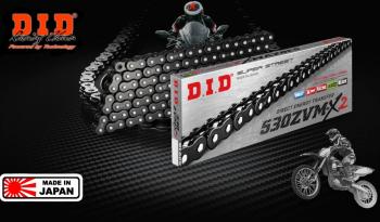 Цепь DID 530ZVMX B&B X-Ring 120 звеньев Черная  530zvmx2b120