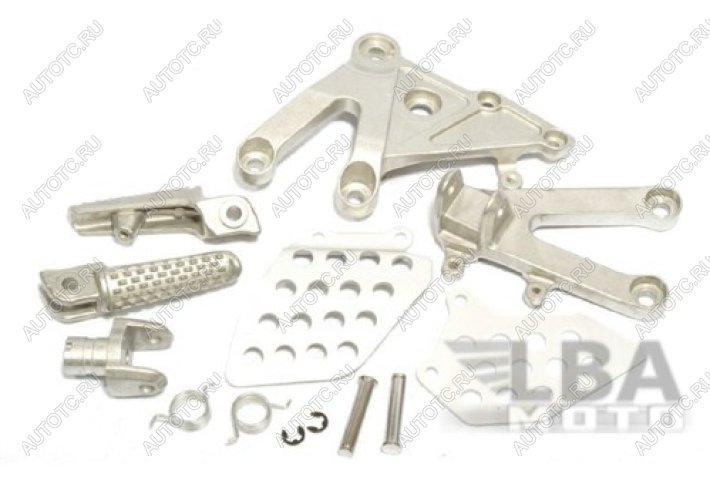 6 499 р. Подножки передние с кронштейнами для мотоцикла Honda CBR600RR 03-06  лб-00000238  с доставкой в г. Керчь