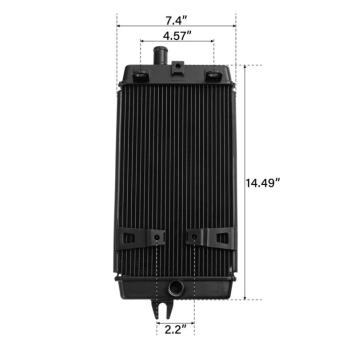 12 549 р. Радиатор для Triumph Bonneville, Scrambler, Street Twin, Thruxton 1200 16-20  пм-00027314  с доставкой в г. Керчь. Увеличить фотографию 3