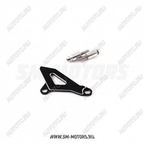 1 449 р. Защита ведущей звезды Kawasaki KLX450R 08-15  SM-PARTS черная  010263-757-1470  с доставкой в г. Керчь