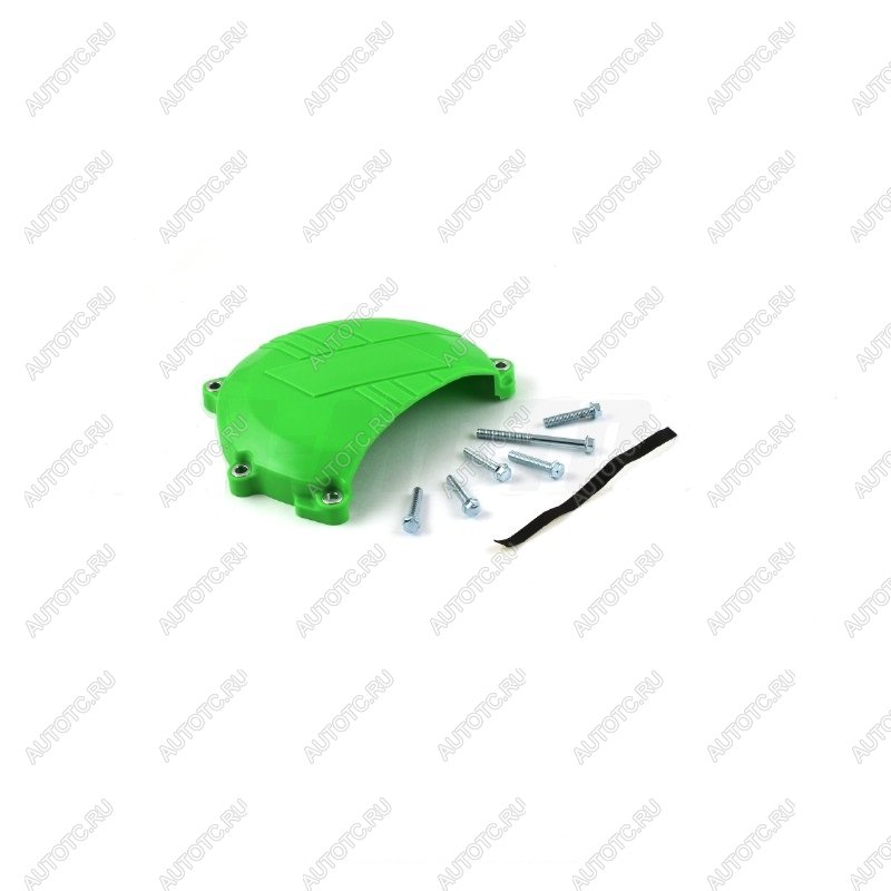 2 799 р. Защита крышки сцепл. пластиковая SM-PARTS Kawasaki KX450F 06-15 зеленая  010263-924-2651  с доставкой в г. Керчь