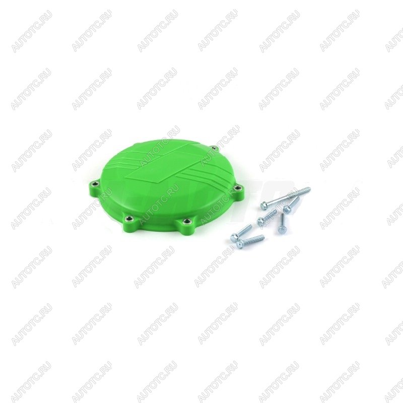 2 559 р. Защита крышки сцепл. пластиковая SM-PARTS Kawasaki KX450F 16-17 зеленая  010263-924-9008  с доставкой в г. Керчь