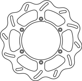 7 299 р. Тормозной диск передний Yamaha YZ125250 01-16, YZ250F 01-15, YZ450F 03-15 GoldFren  1301f1  с доставкой в г. Керчь. Увеличить фотографию 1