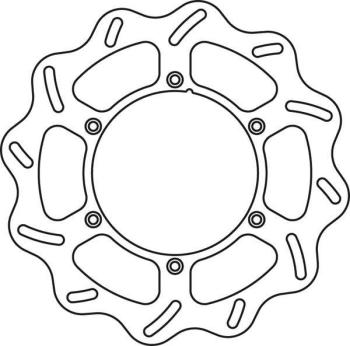 7 299 р. Тормозной диск передний Yamaha YZ125250 01-16, YZ250F 01-15, YZ450F 03-15 GoldFren  1301f1  с доставкой в г. Керчь. Увеличить фотографию 2