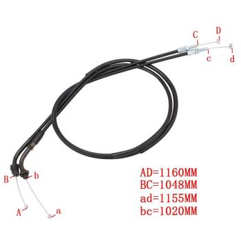 1 599 р. Тросик газа для мотоцикла Honda Steed 400600, VT750VT400, VF250VF750  пм-00023989  с доставкой в г. Керчь. Увеличить фотографию 1