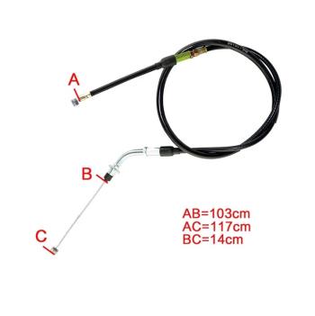 1 199 р. Тросик сцепления AHL Suzuki DR250 94-95, DR350 95-96, DR350SE 94-99 (45-2043)  пм-00030042  с доставкой в г. Керчь. Увеличить фотографию 3