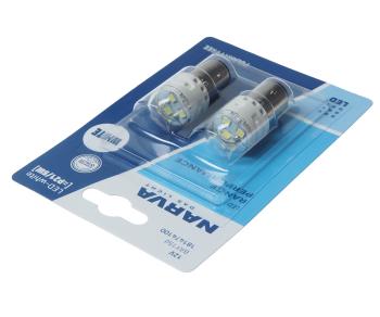 1 069 р. Лампа светодиодная 12V P21/5W BAY15d блистер (2шт.) LED NARVA NARVA 18147-2бл NARVA 18147-2бл  с доставкой в г. Керчь. Увеличить фотографию 2