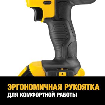 22 999 р. Дрель-шуруповерт аккумуляторный 18.0В 2.0Ач (2 АКБ Li-Ion, кейс) DEWALT DEWALT dcd771d2 DEWALT dcd771d2  с доставкой в г. Керчь. Увеличить фотографию 5