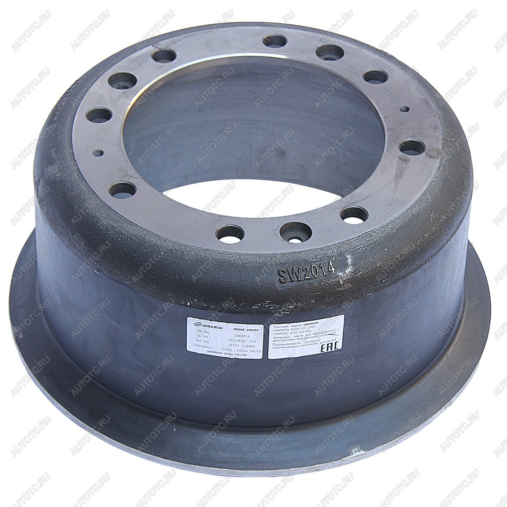 15 699 р. Барабан тормозной HYUNDAI HD120 передний (пневмотормоза) (8 отверстий) (1шт.) SAMWON SAMWON 51761-6b000 SAMWON 51761-6b000  с доставкой в г. Керчь