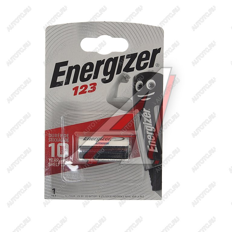 499 р. Батарейка CR123A ВС1 3V (фотоаппарат) блистер 1шт. ENERGIZER ENERGIZER el123 ap bl-1  с доставкой в г. Керчь
