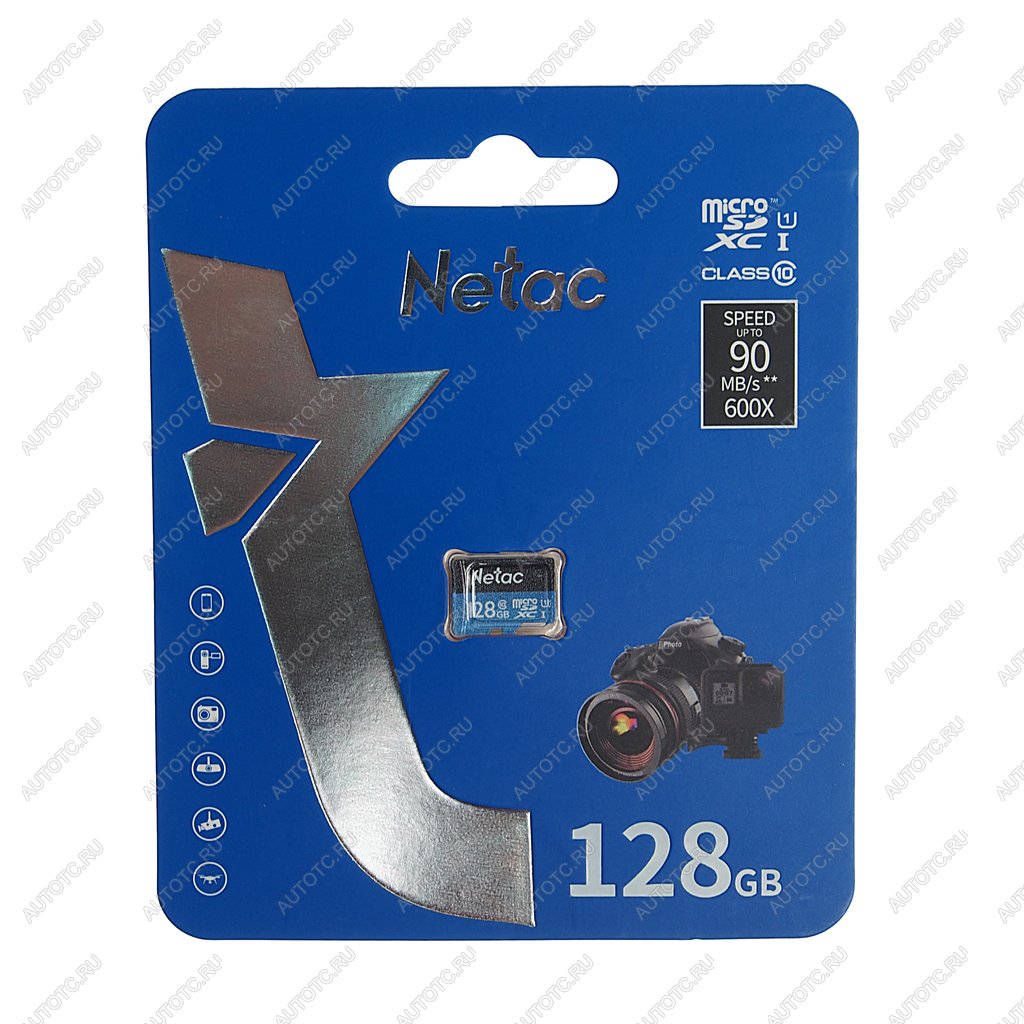929 р. Карта памяти 128GB MicroSD class 10 NETAC NETAC nt02p500stn-128g-s  с доставкой в г. Керчь