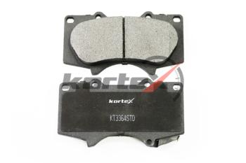 1 779 р. Комплект передних колодок дисковых тормозов (4 шт.) KORTEX Mitsubishi Pajero 4 V80 дорестайлинг (2006-2011)  с доставкой в г. Керчь. Увеличить фотографию 3