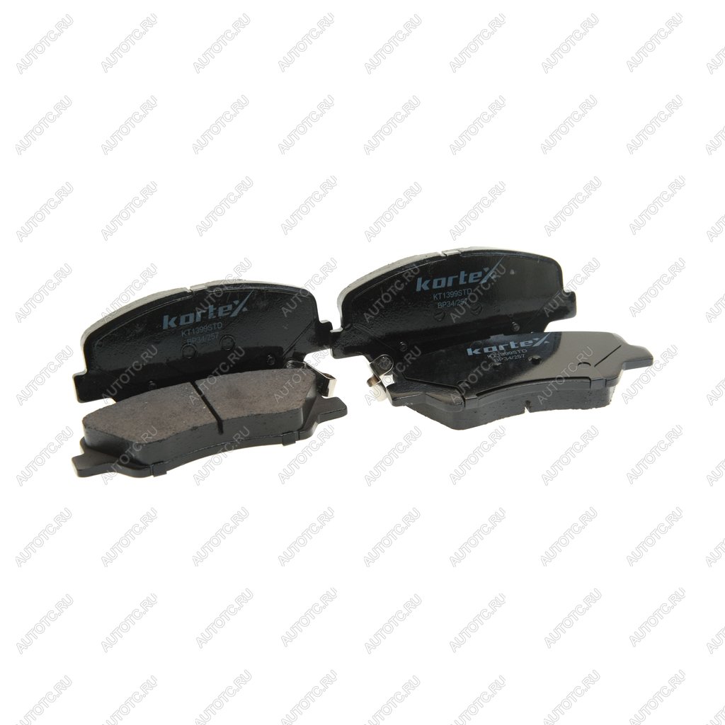 1 389 р. Колодки тормозные HYUNDAI Solaris (11-) KIA Rio (11-) передние (4шт.) KORTEX KORTEX kt1399std  с доставкой в г. Керчь