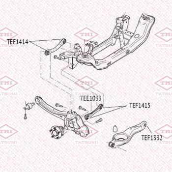 569 р. Сайлентблок нижнего поперечного рычага задней подвески TATSUMI  Ford Kuga  1 (2008-2013)  с доставкой в г. Керчь. Увеличить фотографию 2