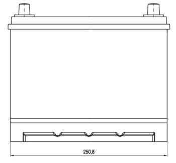 13 599 р. Аккумулятор VOLTHOR EFB 70Ач обратная полярность VOLTHOR 6ст70(0) 57029 d26  с доставкой в г. Керчь. Увеличить фотографию 2