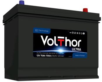 13 599 р. Аккумулятор VOLTHOR EFB 70Ач обратная полярность VOLTHOR 6ст70(0) 57029 d26  с доставкой в г. Керчь. Увеличить фотографию 1