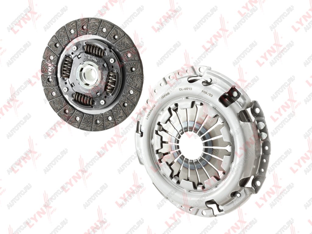 7 299 р. Сцепление NISSAN Note (E11),Tiida (C11),Qashqai (J10E) (1.6) (без подшипника) LYNX LYNX cl1613 LYNX cl1613  с доставкой в г. Керчь