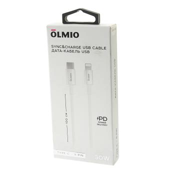 459 р. Кабель iPhone (5-)-USB Type C 1м белый OLMIO OLMIO olm-041666 OLMIO olm-041666  с доставкой в г. Керчь. Увеличить фотографию 2