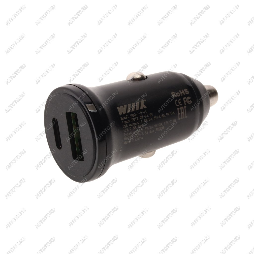 839 р. Устройство зарядное в прикуриватель 1USB + 1 Type C 12V WIIIX WIIIX ucc-7-2-11 WIIIX ucc-7-2-11  с доставкой в г. Керчь