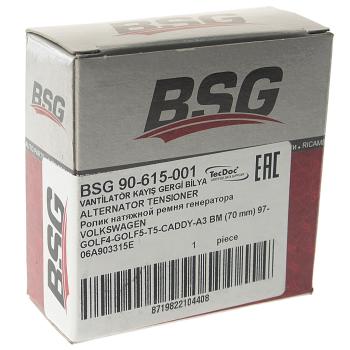 399 р. Ролик приводного ремня VW Bora,Golf,Passat,Sharan натяжителя BSG BSG bsg90615001 BSG bsg90615001  с доставкой в г. Керчь. Увеличить фотографию 2