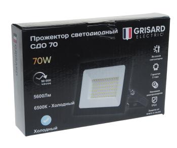 619 р. Светильник светодиодный 220V 70W 6500K черный GRISARD ELECTRIC GRISARD ELECTRIC gre-004-0007 GRISARD ELECTRIC gre-004-0007  с доставкой в г. Керчь. Увеличить фотографию 4