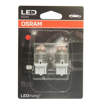 1 649 р. Лампа светодиодная 12V W21W W3x16d бесцокольная блистер (2шт.) Red OSRAM OSRAM 7905r-02b OSRAM 7905r-02b  с доставкой в г. Керчь. Увеличить фотографию 1