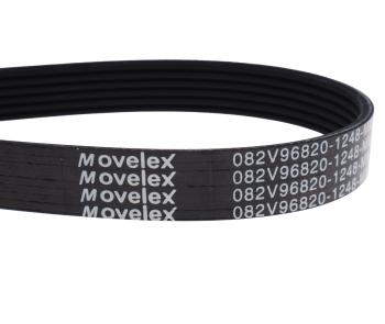 1 029 р. Ремень SITRAK HOWO поликлиновой привода компрессора кондиционера MOVELEX MOVELEX 082v968201248-mx MOVELEX 082v968201248-mx  с доставкой в г. Керчь. Увеличить фотографию 2