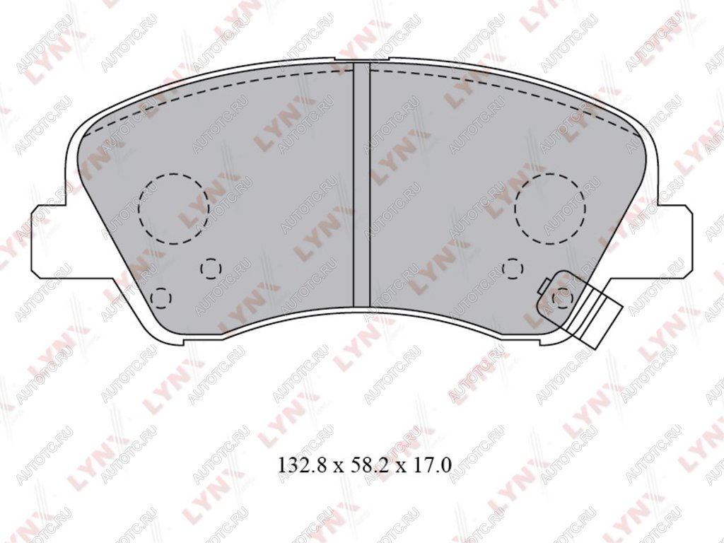 1 799 р. Колодки тормозные HYUNDAI Solaris (10-16) KIA Soul (09-) (1.6) передние (4шт.) LYNX LYNX bd3619 LYNX bd3619  с доставкой в г. Керчь