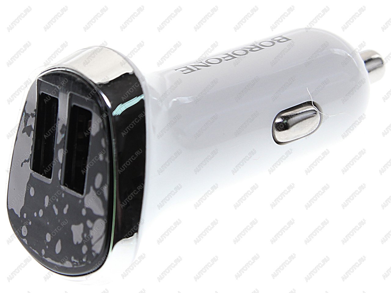 479 р. Устройство зарядное в прикуриватель 2USB 12V белое BOROFONE BOROFONE bz15 white BOROFONE bz15 white  с доставкой в г. Керчь