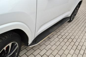 14 099 р. Защита порогов PT GROUP с окантовкой Ø38мм (НПС) HAVAL H9 2024-  Haval H9 (2024-2025)  с доставкой в г. Керчь. Увеличить фотографию 8