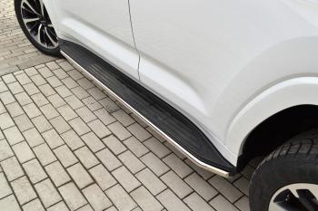14 099 р. Защита порогов PT GROUP с окантовкой Ø38мм (НПС) HAVAL H9 2024-  Haval H9 (2024-2025)  с доставкой в г. Керчь. Увеличить фотографию 3