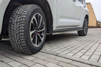 14 099 р. Защита порогов PT GROUP с окантовкой Ø38мм (НПС) HAVAL H9 2024-  Haval H9 (2024-2025)  с доставкой в г. Керчь. Увеличить фотографию 2