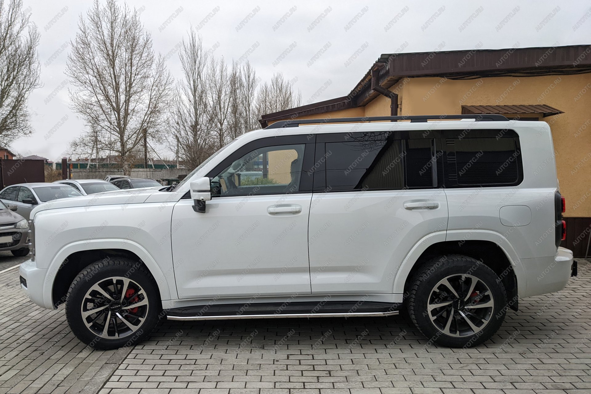 14 099 р. Защита порогов PT GROUP с окантовкой Ø38мм (НПС) HAVAL H9 2024-  Haval H9 (2024-2025)  с доставкой в г. Керчь