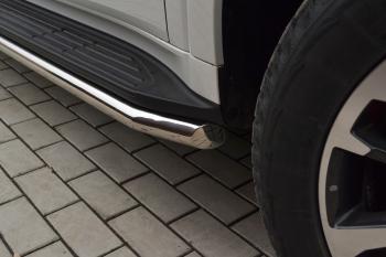 34 299 р. Защита порогов PT GROUP с алюминиевой площадкой Ø51мм(НПС) CHANGAN HUNTER Plus 2023-  Haval H9 (2024-2025)  с доставкой в г. Керчь. Увеличить фотографию 7
