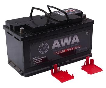 12 899 р. Аккумулятор AWA PRO 100Ач обратная полярность AWA 6ст100(0)  с доставкой в г. Керчь. Увеличить фотографию 2