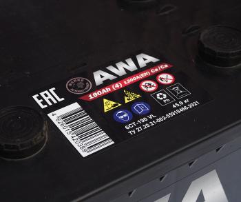20 999 р. Аккумулятор AWA PRO 190Ач AWA 6ст190(4)  с доставкой в г. Керчь. Увеличить фотографию 3