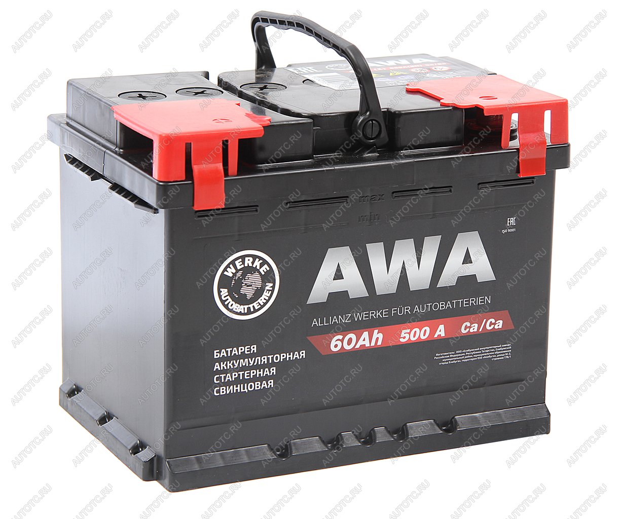 7 999 р. Аккумулятор AWA PRO 60Ач AWA 6ст60(1)  с доставкой в г. Керчь