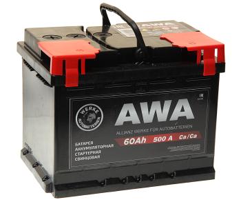 7 999 р. Аккумулятор AWA PRO 60Ач обратная полярность AWA 6ст60(0)  с доставкой в г. Керчь. Увеличить фотографию 1