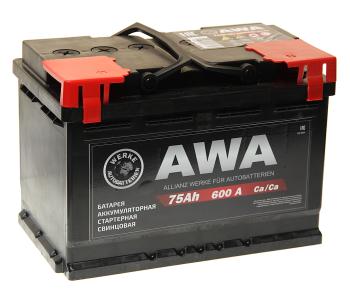 10 299 р. Аккумулятор AWA PRO 75Ач обратная полярность AWA 6ст75(0)  с доставкой в г. Керчь. Увеличить фотографию 1