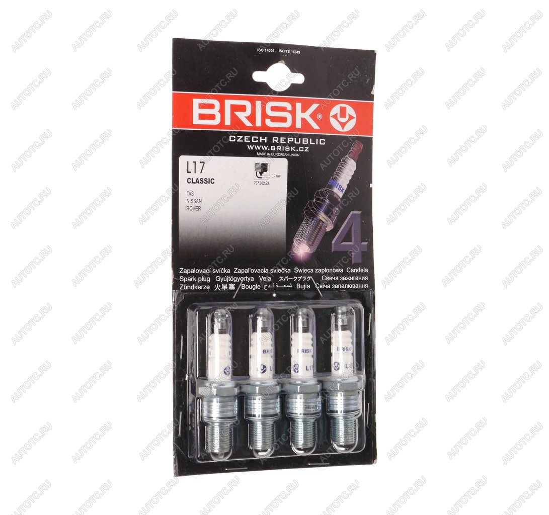 231 р. Свеча зажигания ЗМЗ-406 BRISK L17 CLASSIK BRISK l17  с доставкой в г. Керчь