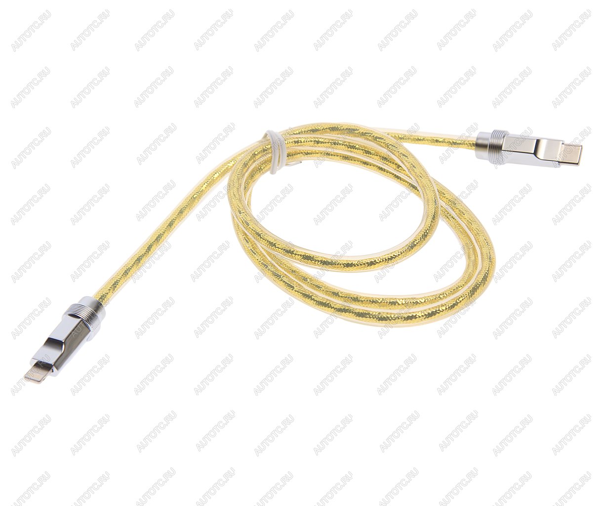 449 р. Кабель USB Type C-USB Type C 1м золото HOCO HOCO u113 gold  с доставкой в г. Керчь