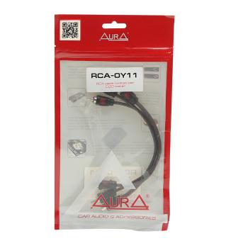 569 р. Переходник RCA-2RCA 2шт. AURA AURA rca-0y11  с доставкой в г. Керчь. Увеличить фотографию 1