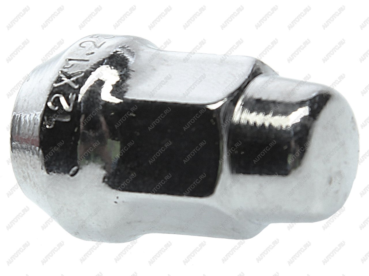 45 р. Гайка колеса М12х1.25х35 конус закрытая ключ 19мм хром MEGAPOWER MEGAPOWER м12х1.25х35  с доставкой в г. Керчь