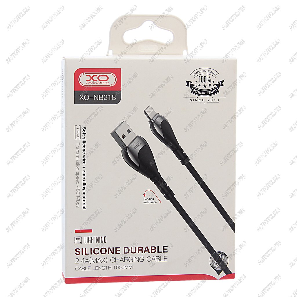 389 р. Кабель USB Type C 1м черный XO XO nb218 2.4ablack  с доставкой в г. Керчь